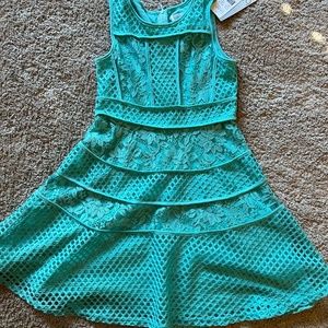 Girls Teal Blue Dress
